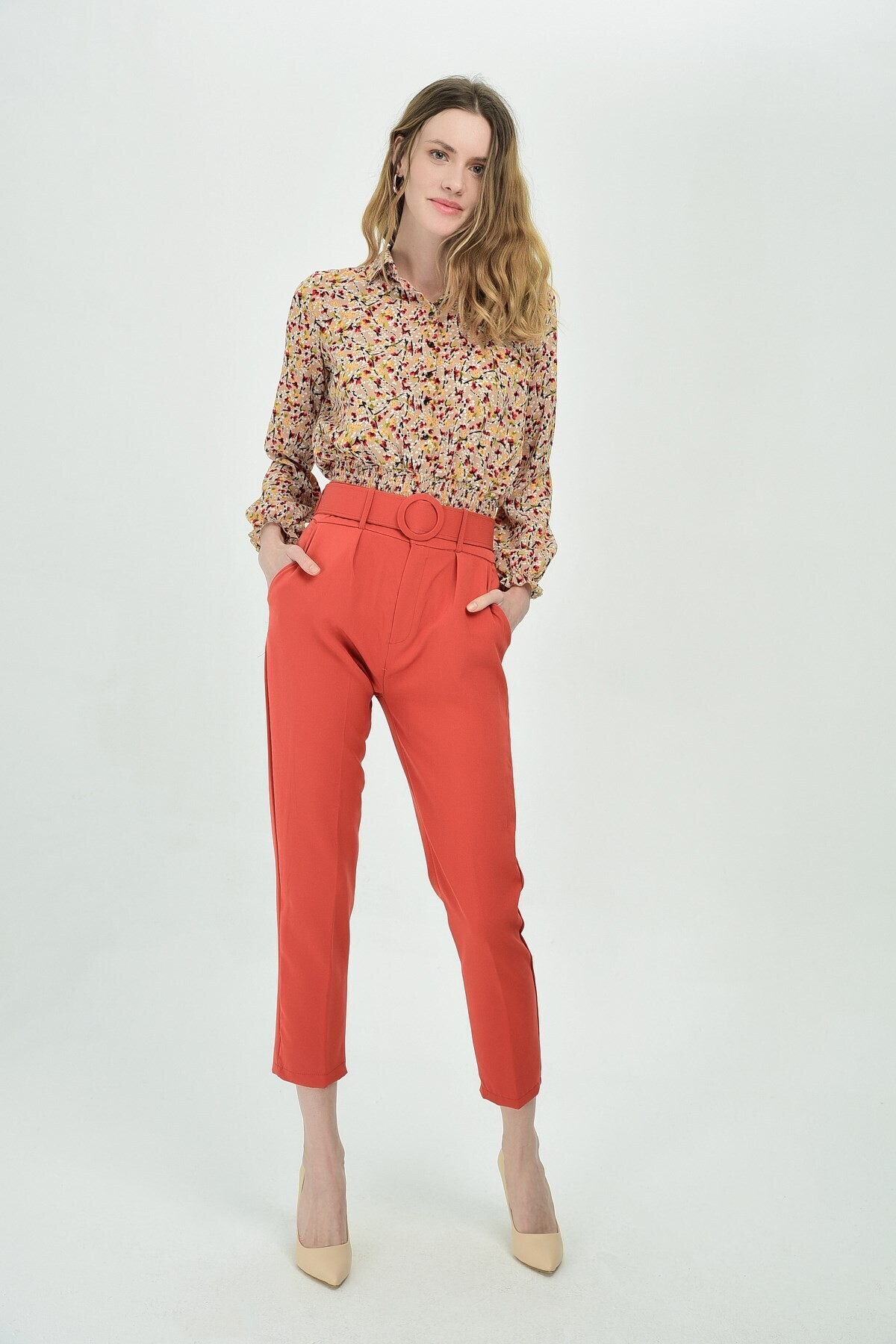 9092872 Azra Cepli Havuç Pantolon KIREMIT