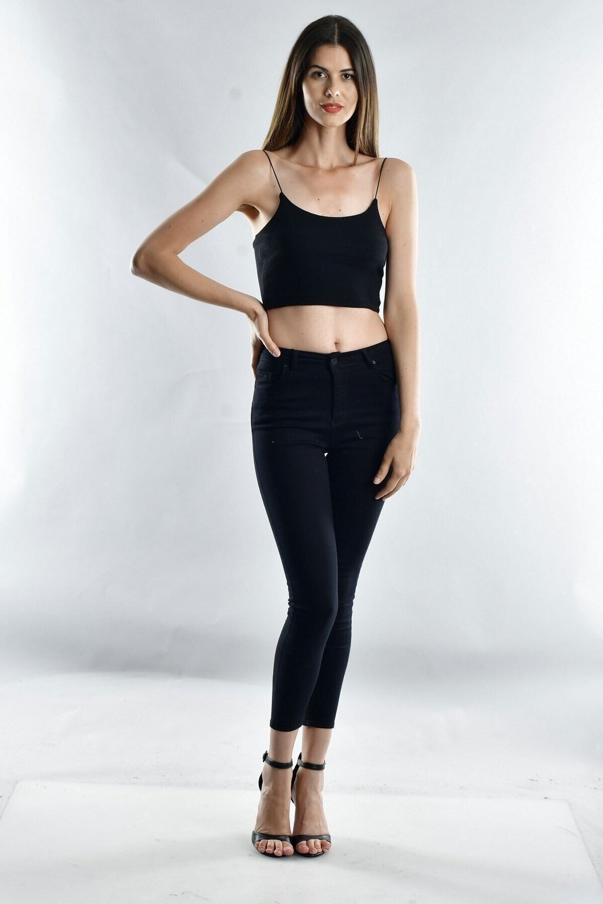 20071973 Kaşkorse İp Askılı Büstiyer SIYAH