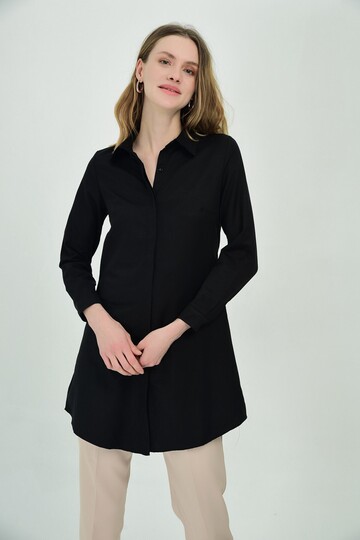 9072734 Şamre Uzun Kollu Gömlek SIYAH